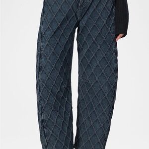 Quilted Blue Jeans